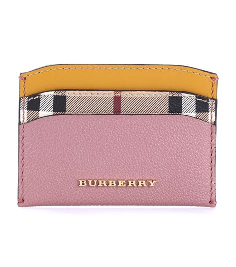 burberry card holder pink|burberry card holder for men.